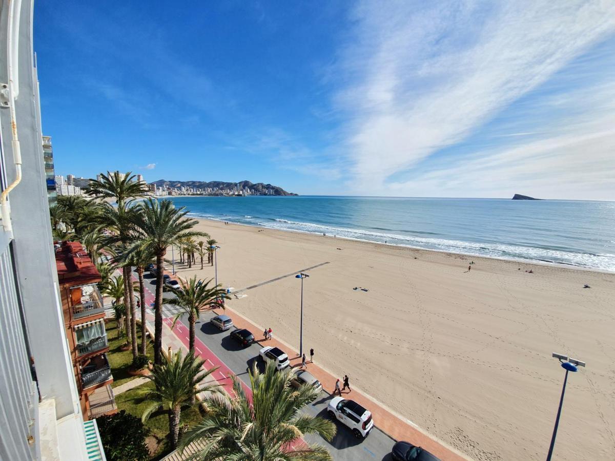 Esmeralda, Benidorm Beachfront Poniente, 1st line Frontal Seaview, Ocean Terrace Exterior foto