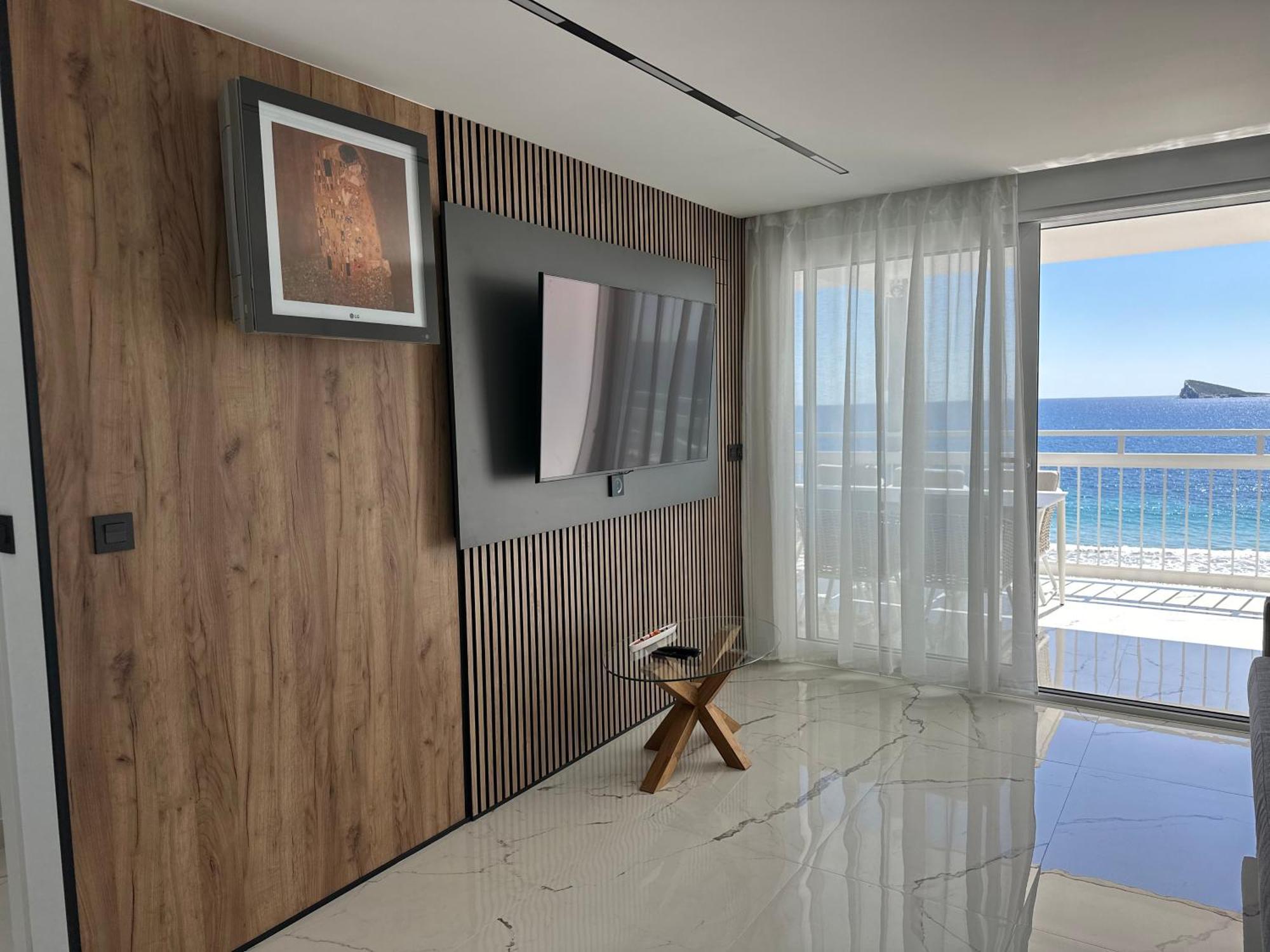 Esmeralda, Benidorm Beachfront Poniente, 1st line Frontal Seaview, Ocean Terrace Exterior foto